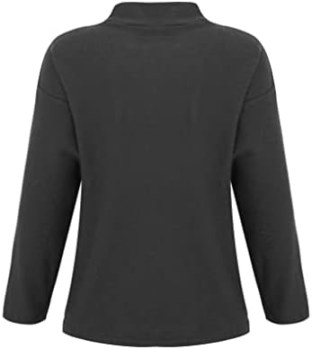 Oyolan dječaci djevojčice majice dugih rukava majice majice solidne boje kornjača na dnu vrhova pulover casual matična odjeća