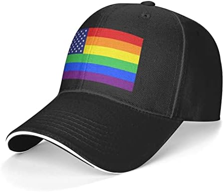 Artf Gay Pride Rainbow Visior Sun Hat Flat bejzbol Captable Cap Unisex Hats