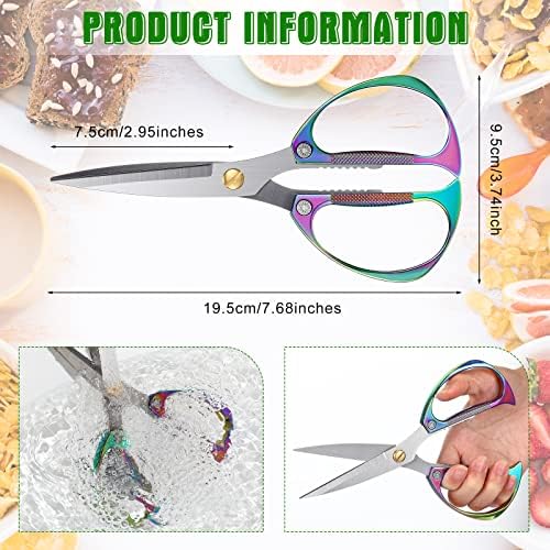 Chumia 3 Pcs Stainless Steel Scissors Compact  