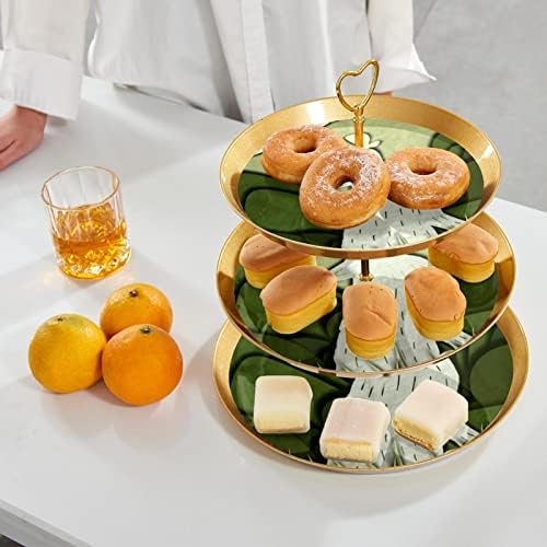 Vuk 3-sloj držač za kolače, desertski stalak, toranj za kolače za kolače za deserte voće bombone