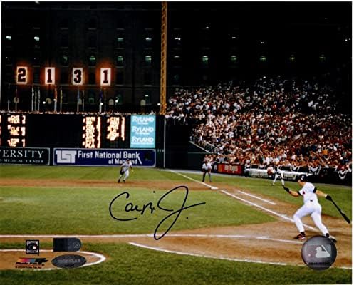 Cal Ripken Jr Potpisao je 8x10 AIV AA22515 2131 Igra u Bat Ironclad Holo - Autografirane MLB fotografije