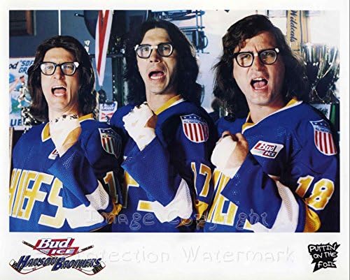 Hanson Brothers Slap Shot Hockey Press Promo 8x10 fotografija
