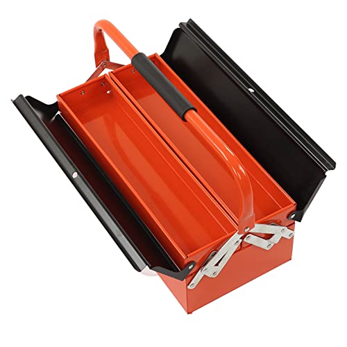 Metalna konzolna kutija s alatima za 3 ladice preklopni prijenosni organizator za odlaganje za održavanje za garažno skladište kućanstva