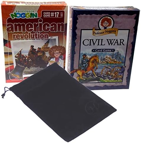 Profesor Noggin History Bundle - Američka revolucija, građanski rat i velur torbe za crtanje