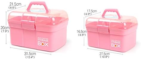 Alatbox Multi-Compart plastični okvir s alatima s ladicom Mala umjetnička kutija Alat Box Manicure Alat Toolbox višenamjenski plastični