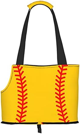 Podstavljena reverzibilna putna torba za nošenje kućnih ljubimaca BBC Baseball-šavovi-Softball prijenosna mala torbica za nošenje pasa